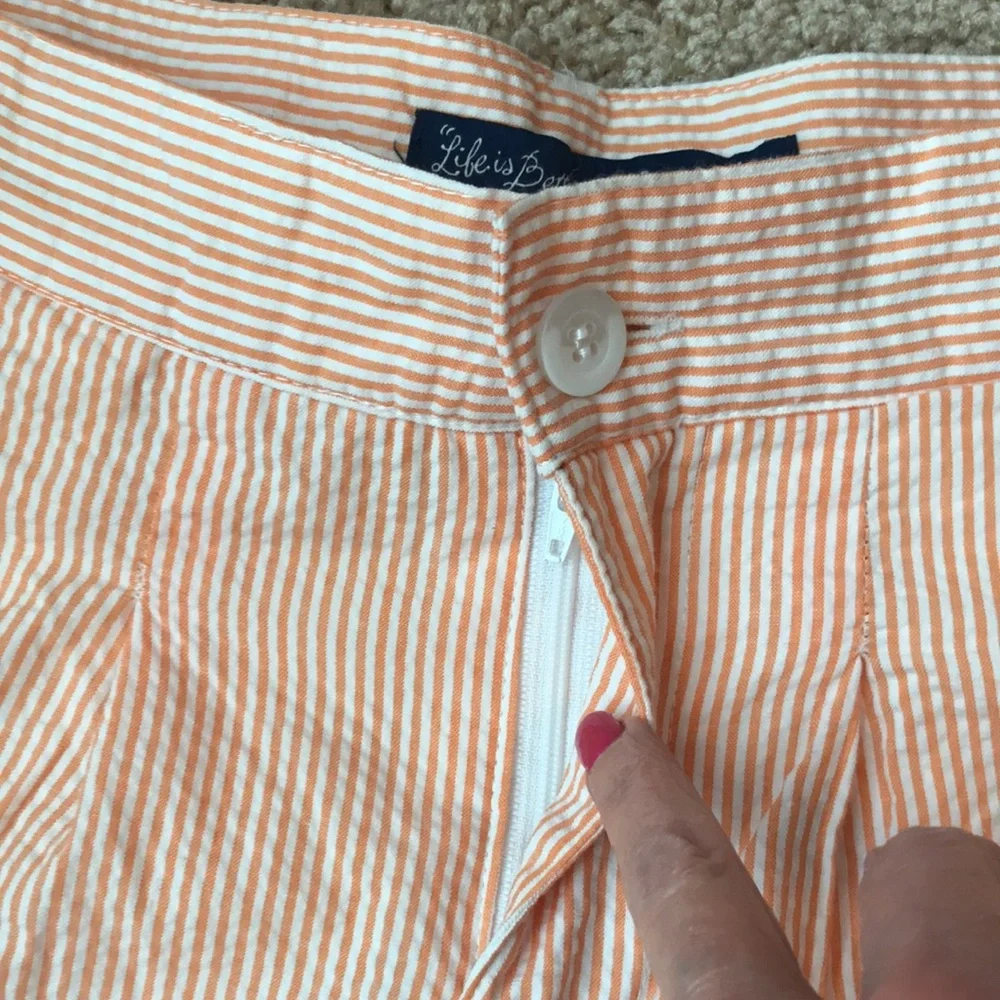 Lauren James Bow Seersucker Shorts